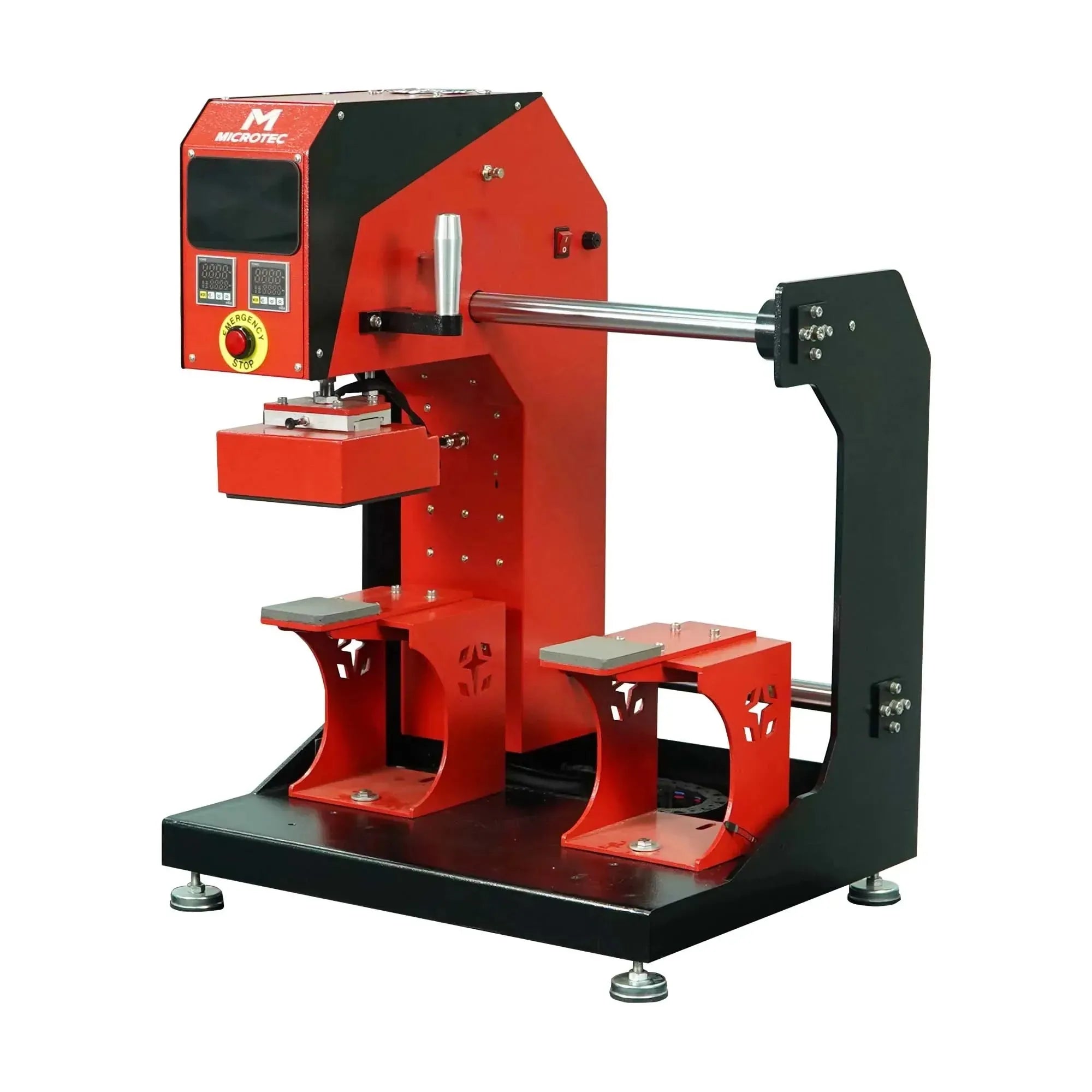 TITAN Double Station Pneumatic Dual Heat Cap & Label Combo Heat Press - MicroTec USA - MICROTEC USA - TCAP-P2-Combo
