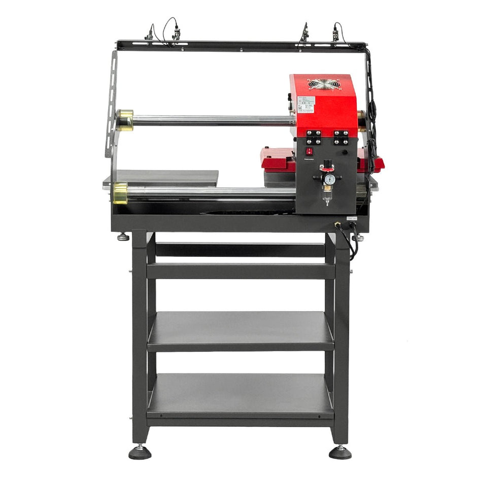 VECTOR 16” x 20” Dual Station Pneumatic Heat Press with Integrated Stand & Laser Alignment - MicroTec USA - MICROTEC USA - V1620-APL2