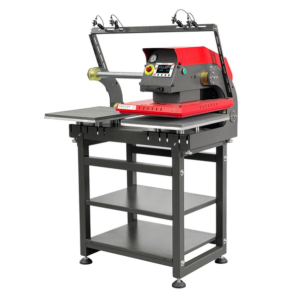 VECTOR 16” x 20” Dual Station Pneumatic Heat Press with Integrated Stand & Laser Alignment - MicroTec USA - MICROTEC USA - V1620-APL2